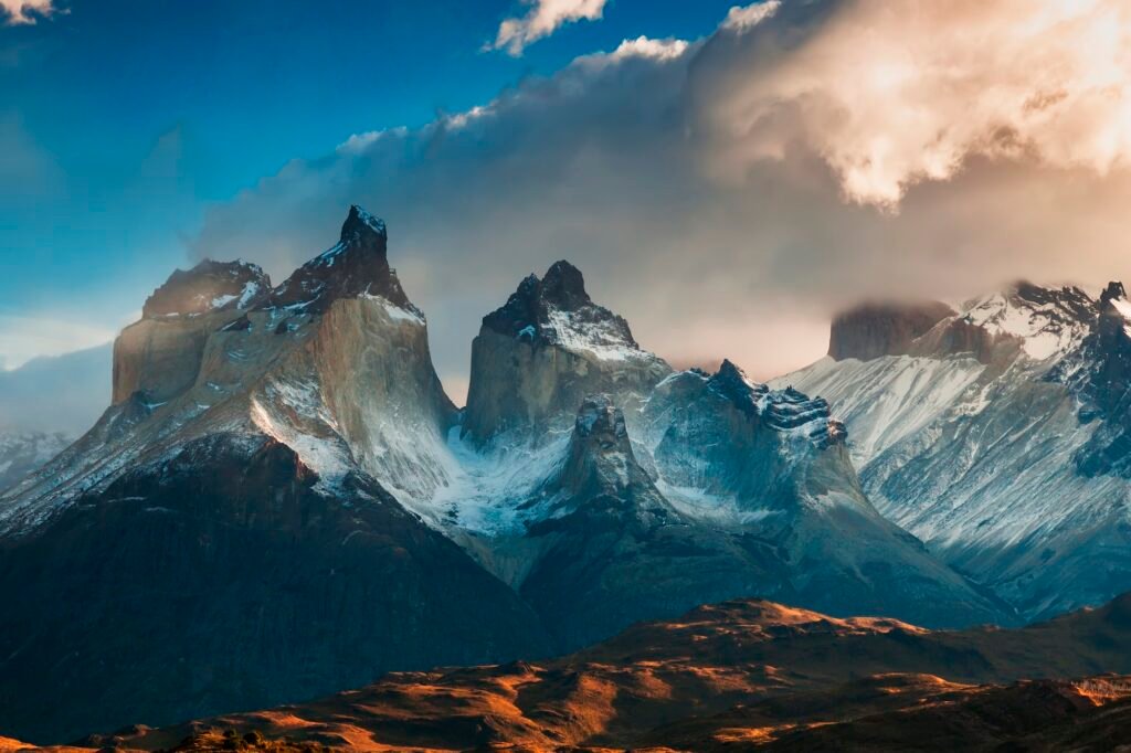 Dramatic dawn in Torres del Paine, Chile